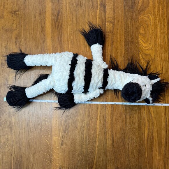 JELLYCAT London Dainty Zebra Plush Toy 20" Striped Soft Stuffed Animal Retired - Picture 8 of 9